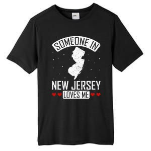 Someone In New Jersey Loves Me Nj State Souvenir Gift Tall Fusion ChromaSoft Performance T-Shirt