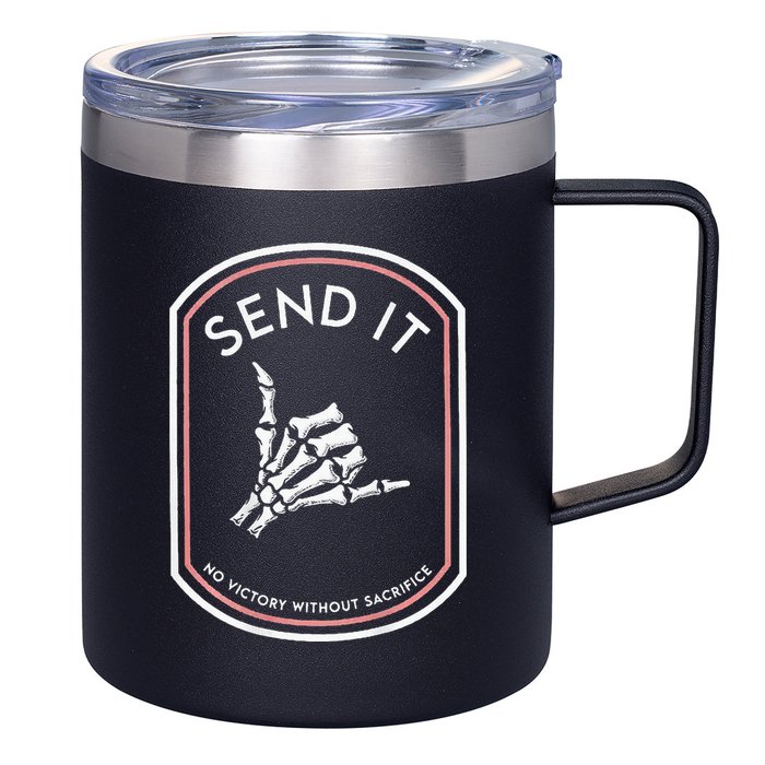Send It No Victory Without Sacrifice 12oz Stainless Steel Coffee Mug