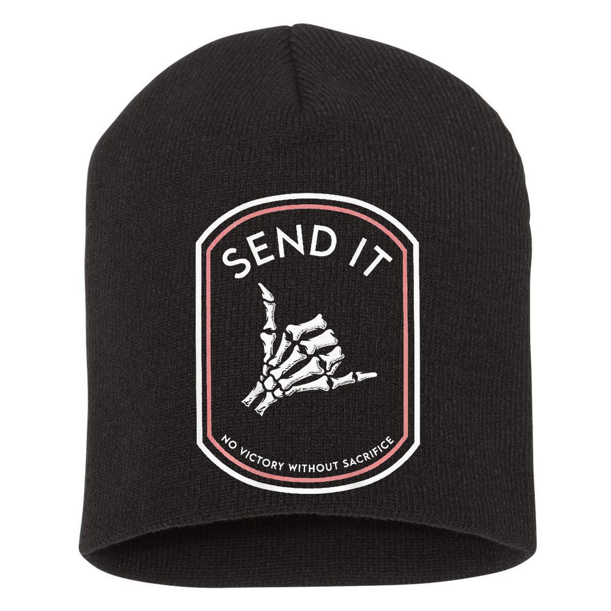 Send It No Victory Without Sacrifice Short Acrylic Beanie