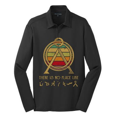 Stargate Inspired No Place Like Home Gift Silk Touch Performance Long Sleeve Polo