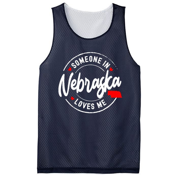 Someone In Nebraska Loves Me Mesh Reversible Basketball Jersey Tank