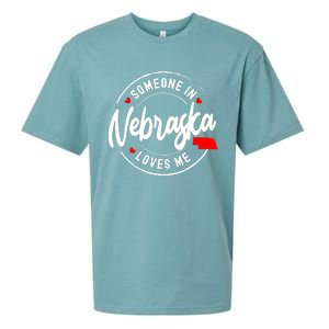 Someone In Nebraska Loves Me Sueded Cloud Jersey T-Shirt