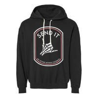 Send It No Victory Without Sacrifice Garment-Dyed Fleece Hoodie