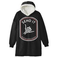 Send It No Victory Without Sacrifice Hooded Wearable Blanket