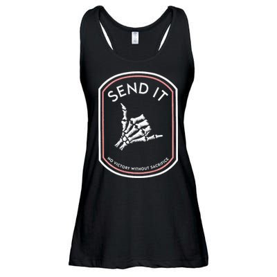 Send It No Victory Without Sacrifice Ladies Essential Flowy Tank
