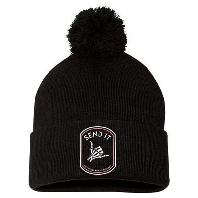 Send It No Victory Without Sacrifice Pom Pom 12in Knit Beanie