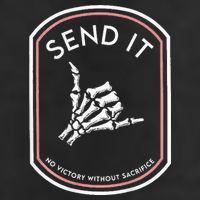 Send It No Victory Without Sacrifice Golf Towel