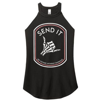 Send It No Victory Without Sacrifice Women's Perfect Tri Rocker Tank