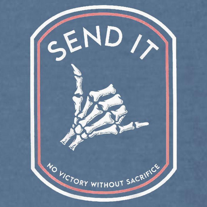 Send It No Victory Without Sacrifice Garment-Dyed Sweatshirt