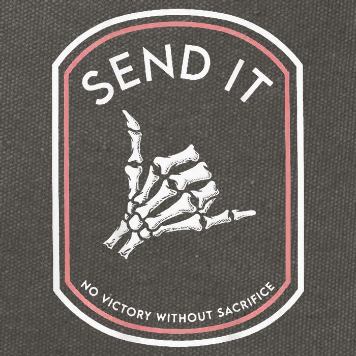 Send It No Victory Without Sacrifice Cotton Canvas Backpack