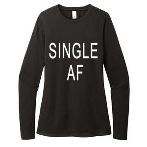 Single AF Womens CVC Long Sleeve Shirt