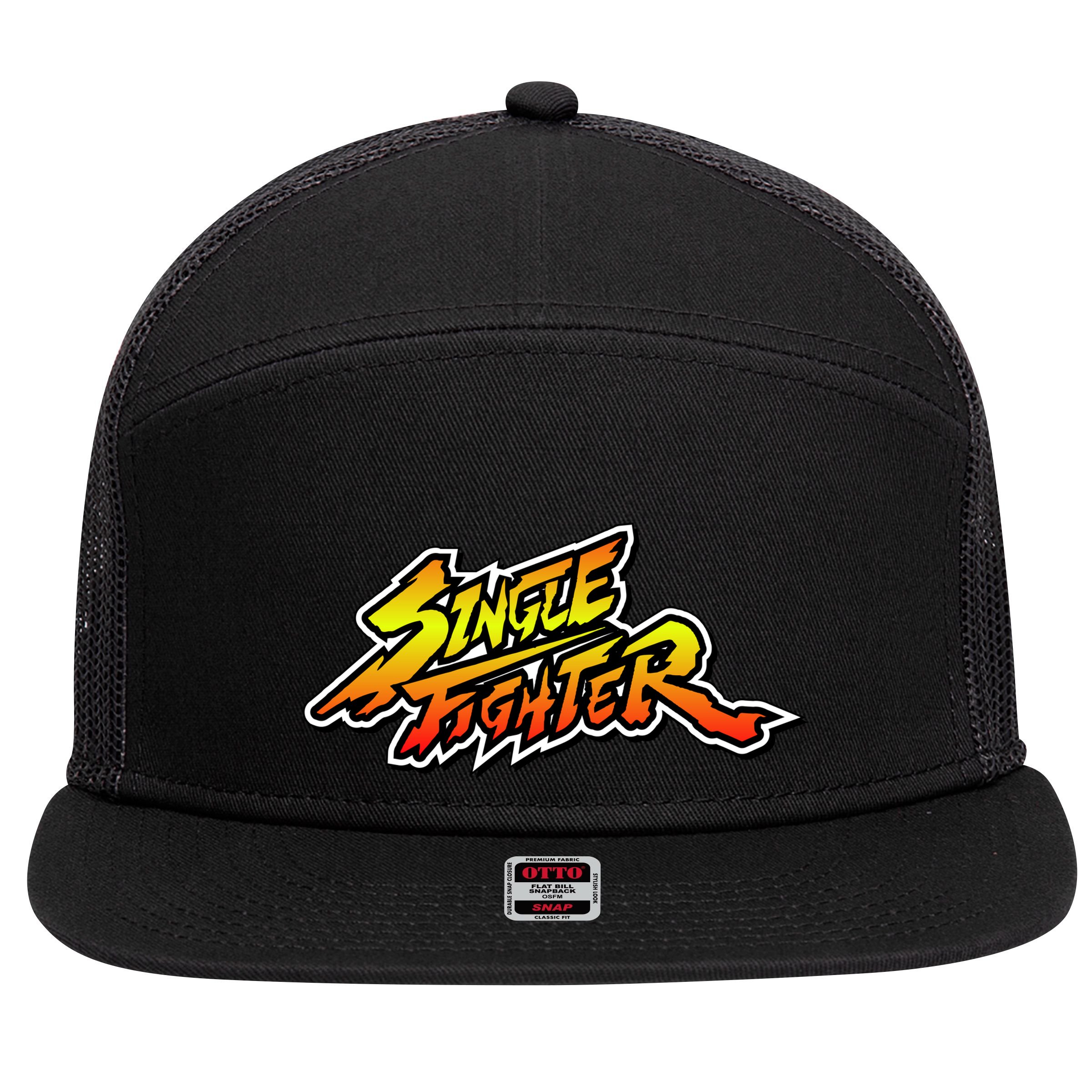 Single Fighter 7 Panel Mesh Trucker Snapback Hat