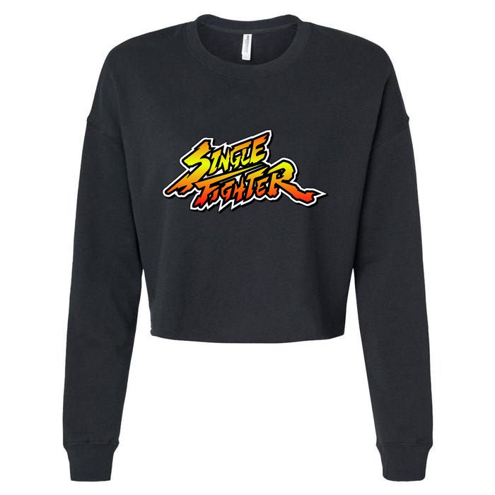 Single Fighter Cropped Pullover Crew