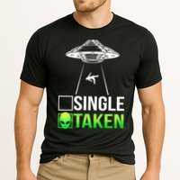 Single Or Taken Alien Valentines Day Cooling Performance Crew T-Shirt
