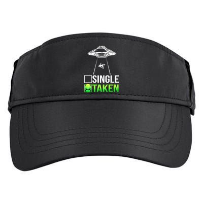 Single Or Taken Alien Valentines Day Adult Drive Performance Visor