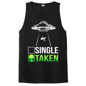 Single Or Taken Alien Valentines Day PosiCharge Competitor Tank