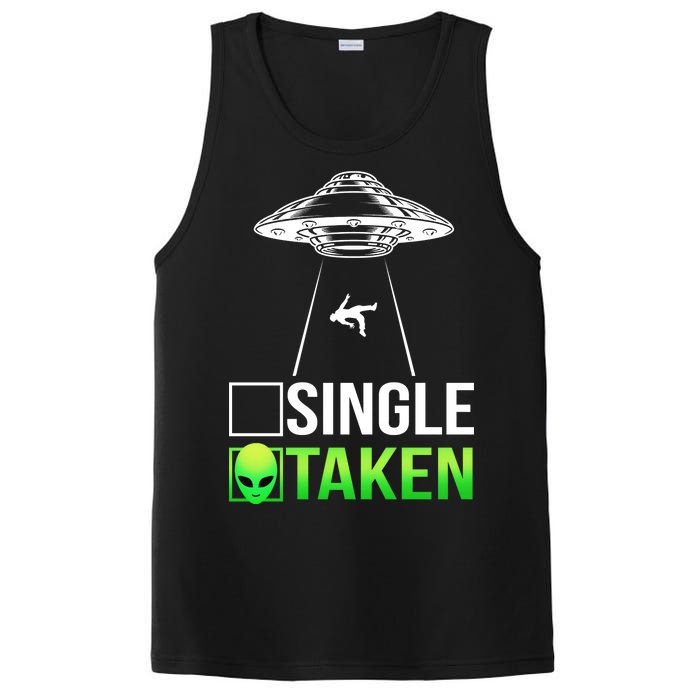 Single Or Taken Alien Valentines Day PosiCharge Competitor Tank