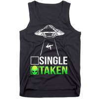 Single Or Taken Alien Valentines Day Tank Top