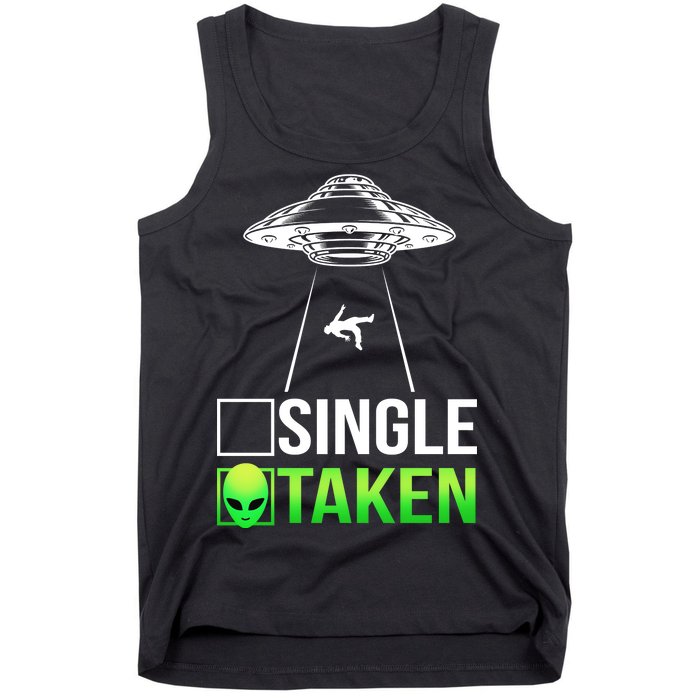 Single Or Taken Alien Valentines Day Tank Top