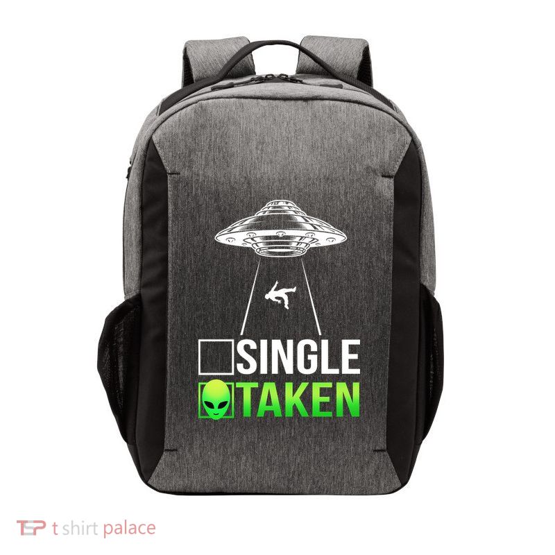 Single Or Taken Alien Valentines Day Vector Backpack