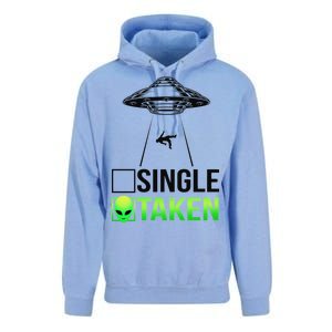 Single Or Taken Alien Valentines Day Unisex Surf Hoodie