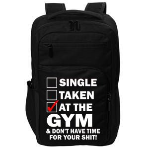 Single Taken At The Gym Impact Tech Backpack