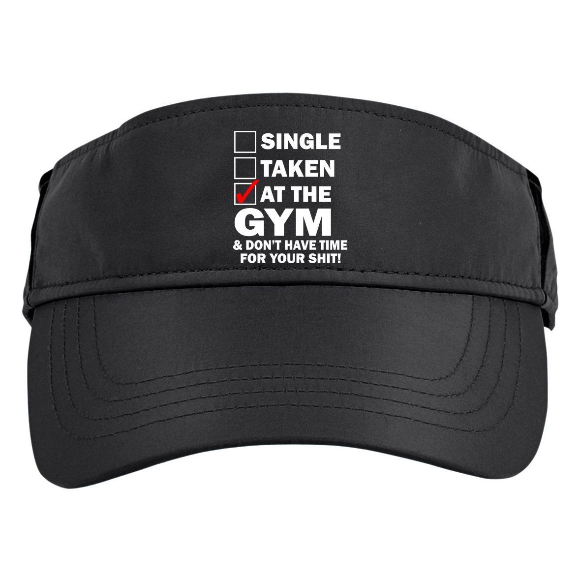 Single Taken At The Gym Adult Drive Performance Visor