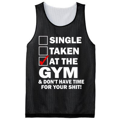 Single Taken At The Gym Mesh Reversible Basketball Jersey Tank