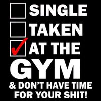 Single Taken At The Gym Women's Crop Top Tee