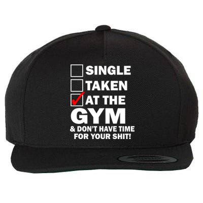 Single Taken At The Gym Wool Snapback Cap