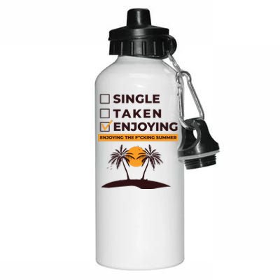 Single Taken Enjoying Summer Aluminum Water Bottle