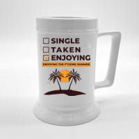 Single Taken Enjoying Summer Beer Stein