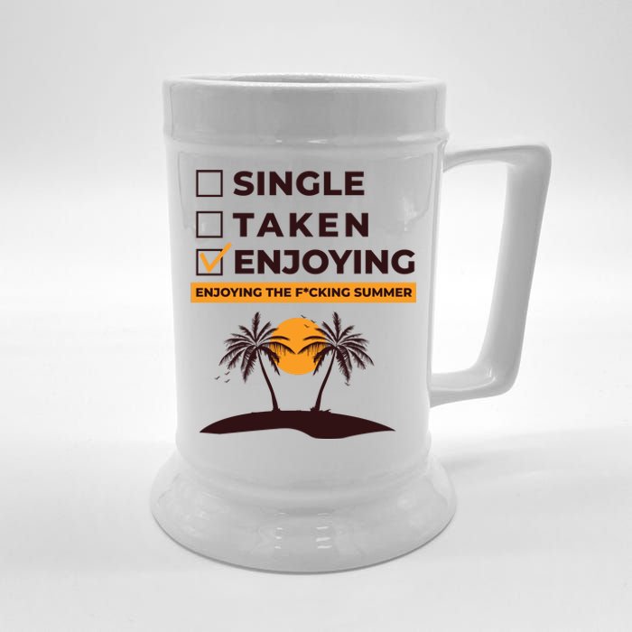 Single Taken Enjoying Summer Beer Stein