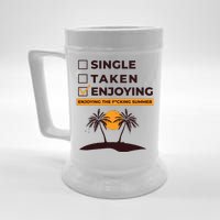 Single Taken Enjoying Summer Beer Stein