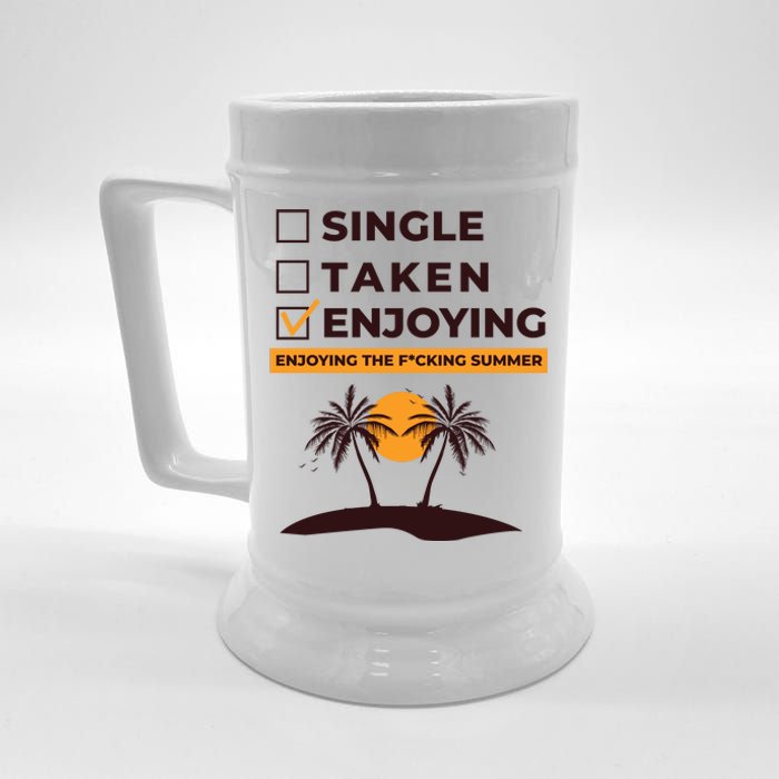 Single Taken Enjoying Summer Beer Stein