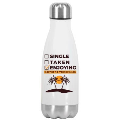 Single Taken Enjoying Summer Stainless Steel Insulated Water Bottle