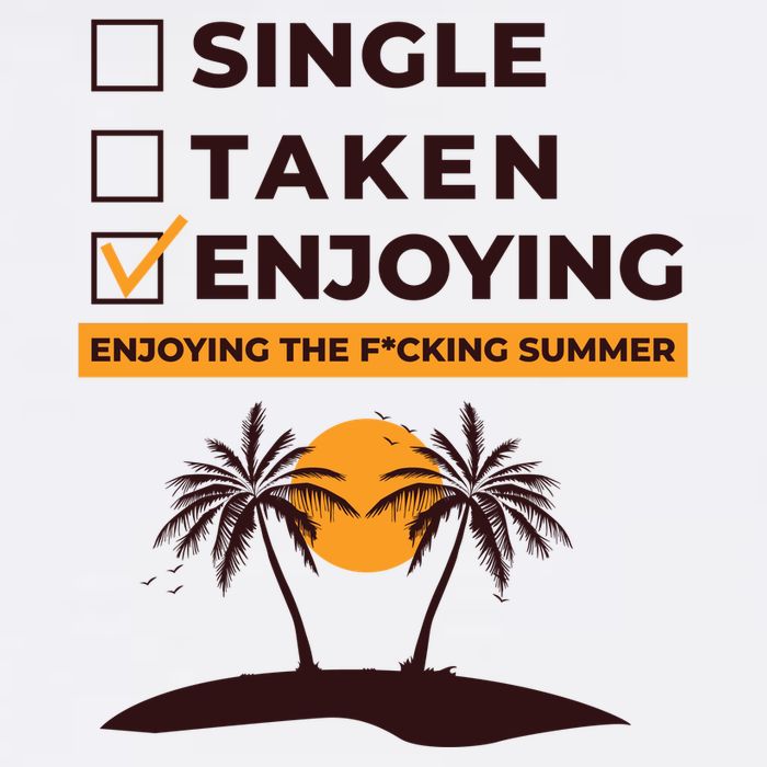 Single Taken Enjoying Summer Crop Top