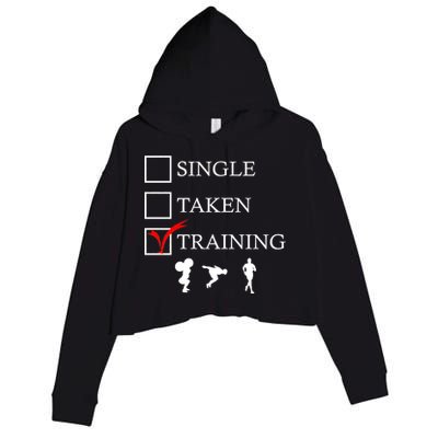 Single Taken Training Crop Fleece Hoodie