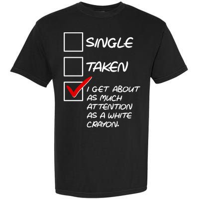 Single Taken White Crayon Garment-Dyed Heavyweight T-Shirt