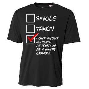 Single Taken White Crayon Cooling Performance Crew T-Shirt