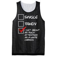 Single Taken White Crayon Mesh Reversible Basketball Jersey Tank