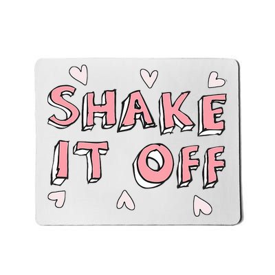 Shake It Off Pink Cute Mousepad
