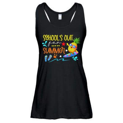 School Is Out For Summer Happy Last Day Of School Ladies Essential Flowy Tank