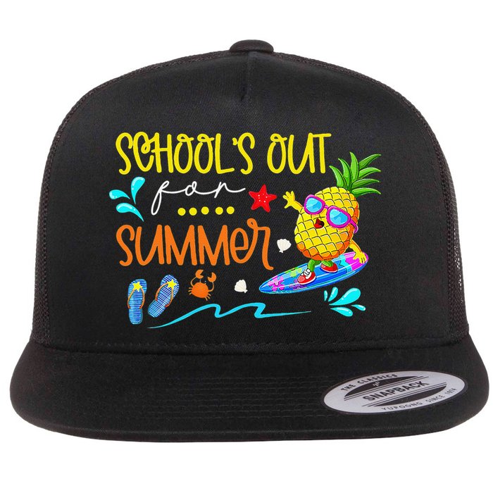 School Is Out For Summer Happy Last Day Of School Flatbill Hat