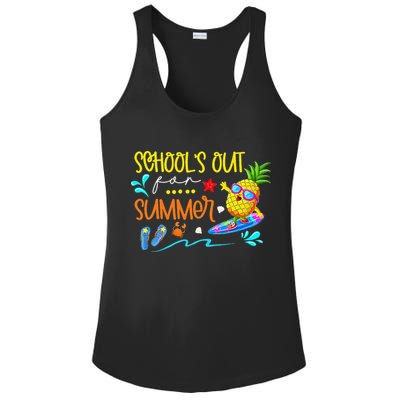 School Is Out For Summer Happy Last Day Of School Ladies PosiCharge Competitor Racerback Tank