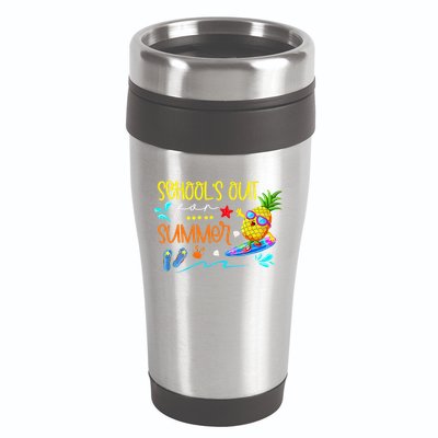 School Is Out For Summer Happy Last Day Of School 16oz Travel Tumbler