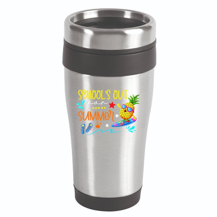 School Is Out For Summer Happy Last Day Of School 16oz Travel Tumbler