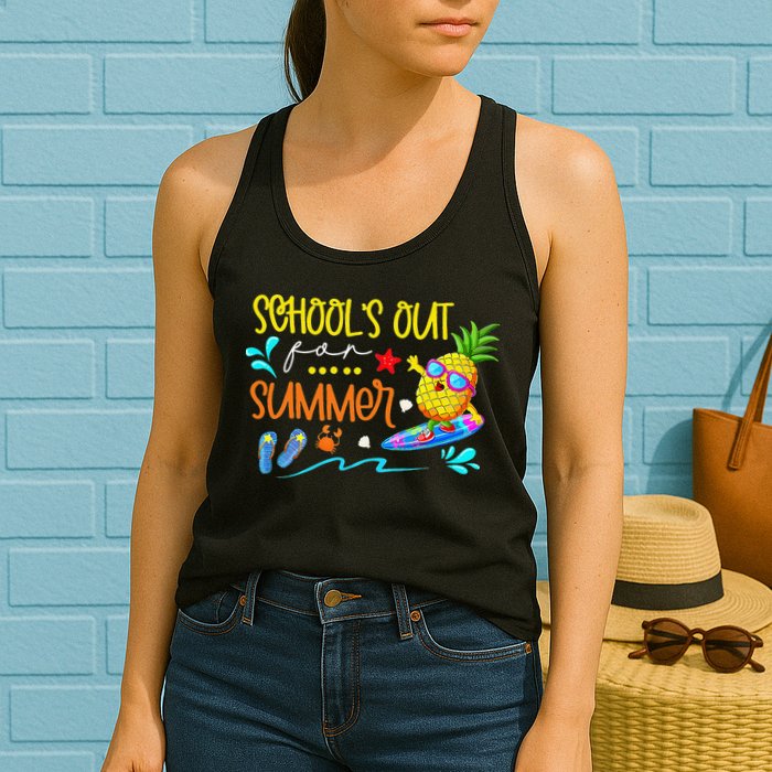 School Is Out For Summer Happy Last Day Of School Womens Tank Top