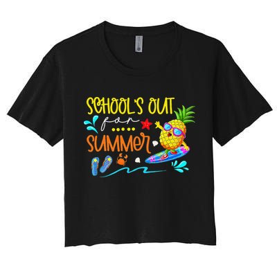 School Is Out For Summer Happy Last Day Of School Crop Top
