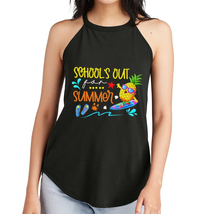 School Is Out For Summer Happy Last Day Of School Women's Perfect Tri Rocker Tank